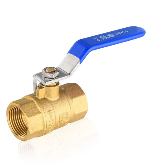 3/4" FNPT Ball Valve, Blue (Lead Free)