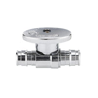 10 Pcs 1/2" x 1/2" PEX Expansion Straight Stop Valve, 1/4 Turn (Lead Free) Plumbingsell