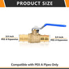 3/4" PEX Expansion Ball Valve, Blue (Lead Free) Plumbingsell