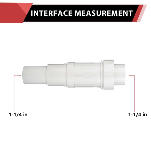 10 Pcs 1-1/4" PVC Expansion Coupling