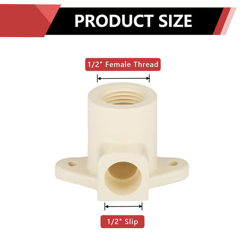1/2" CTS CPVC Drop Ear Elbow (Socket x FIP)