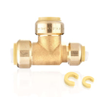 30 Pcs 3/4" x 1/2" x 3/4" Push Fit Tee