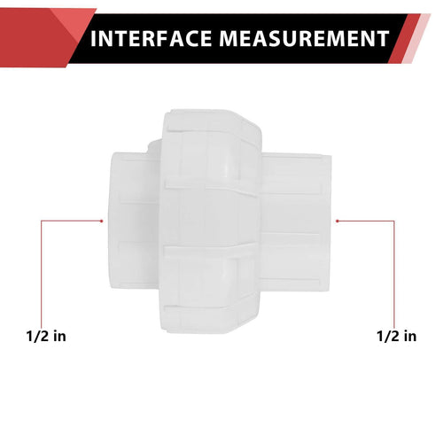 30 Pcs 1/2" PVC Socket Union
