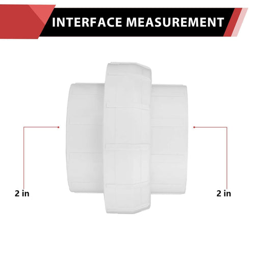 10 Pcs 2" PVC Socket Union