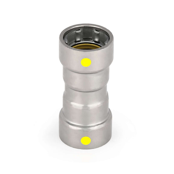 1/2" Carbon Press Coupling W/Stop Plumbingsell