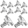 10 Pcs 1/2" x 1/2" PEX Expan. x 3/8" OD. Tee Stop Valve, 1/4 Turn