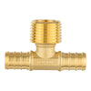 PEX-B Crimp Male Tee 3/4" PEX x 3/4" PEX x 1/2" Male Tee (Lead Free) Plumbingsell