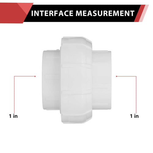 30 Pcs 1" PVC FIP Union
