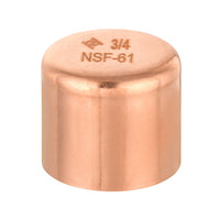 30 Pcs 3/4" Solder Copper Pipe End Cap (Plug) at Wholesale Price