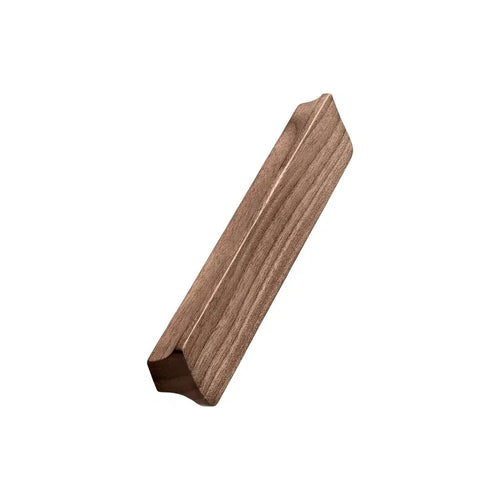 Lacquered Walnut Wood "Ante" Drawer Pulls Euro • Knobs