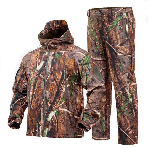 Hunting Gear Suit For Men Camouflage Windproof Jacket