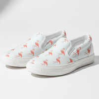 Simple Flamingo Slip Ons
