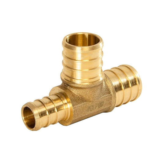 PEX-B Crimp 3/4" PEX x 1/2" PEX x 3/4" PEX Reducing Tee (Lead Free) Plumbingsell