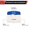 10 Pcs 3/4" PVC Ball Valve, Solvent Weld, Sch. 40