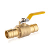 10 Pcs 1" PEX Expansion Ball Valve, Yellow (Lead Free) Plumbingsell
