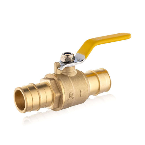 10 Pcs 1" PEX Expansion Ball Valve, Yellow (Lead Free) Plumbingsell
