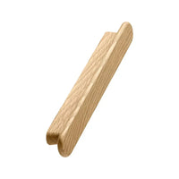 Clear Lacquered Oak "Classis" Cabinet Knob and Drawer Pull Euro • Knobs
