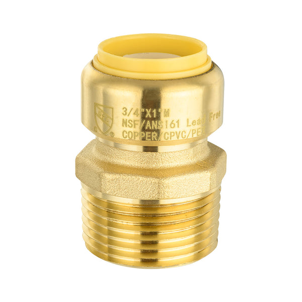 3/4" x 1" M Push Fit Male Adapter