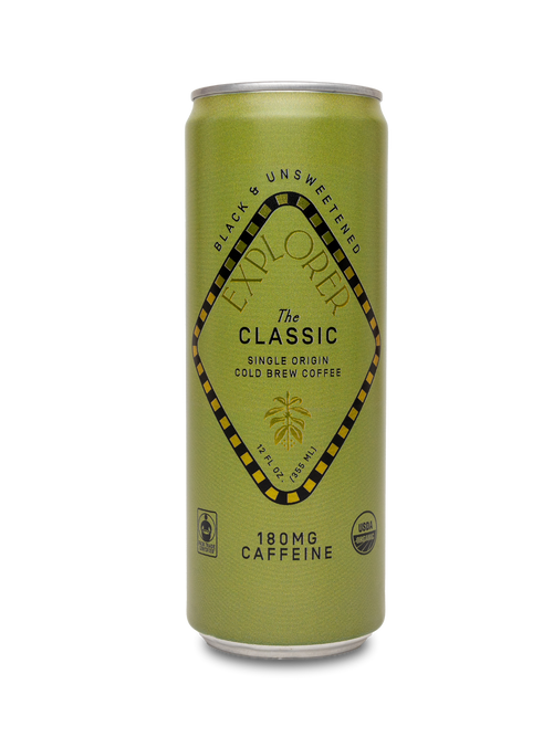 RTD Cold Brew Cans | Choose Your Caffeine Level | Unsweetened 12-Pack