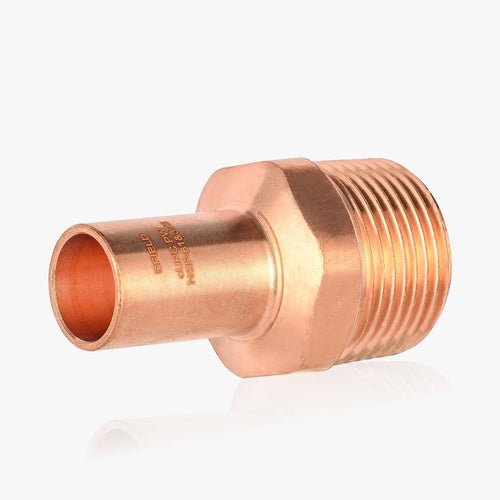30 Pcs 1/2" FTG Press x 3/4" Male Threaded Copper Street Adapter (Lead Free)