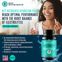 Electrolyte Hydration Pills (capsule form) Key Nutrients