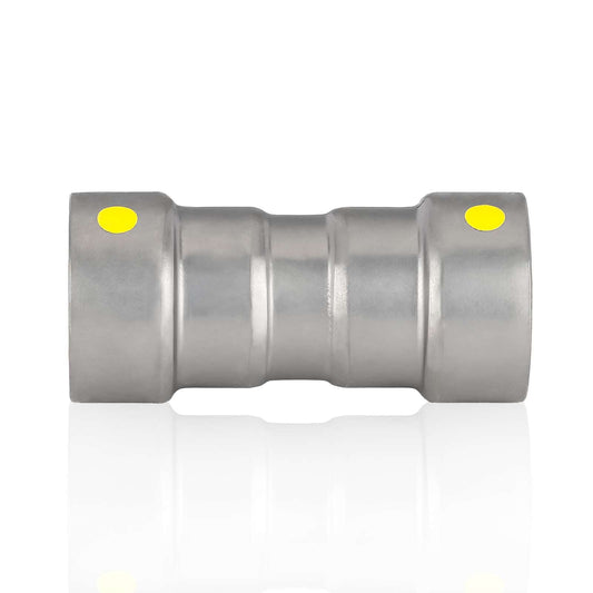 1-1/2" Carbon Press Coupling W/Stop