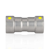 3/4" Carbon Press Coupling W/Stop