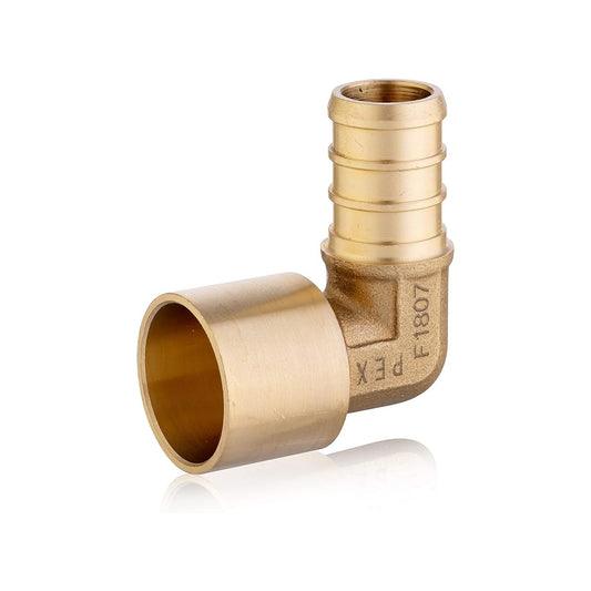 PEX-B Crimp 1/2" PEX x 3/4" Female Copper Sweat Elbow (Lead Free) Plumbingsell