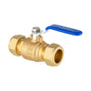 3/4" Compression Ball Valve, Blue (Lead Free)