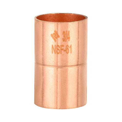 30 Pcs 3/4" Copper Coupling With Rolled Stop at Wholesale Price