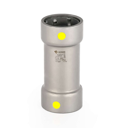 2" Carbon Press Coupling, No Stop