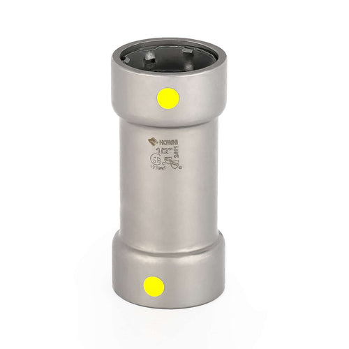 1-1/4" Carbon Press Coupling, No Stop