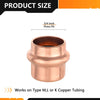 30 Pcs 3/4" Press Copper Cap (Lead Free)