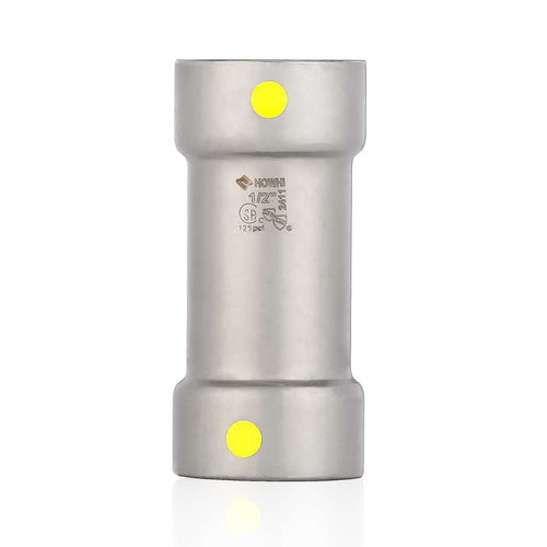 1/2" Carbon Press Coupling, No Stop Plumbingsell