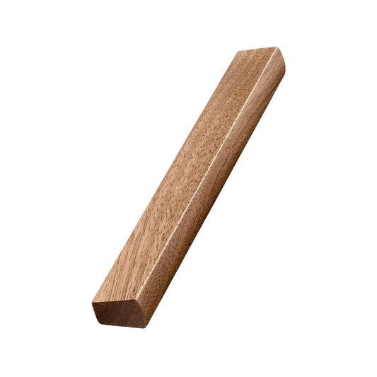 Lacquered Walnut Wood "Trim" Straight Drawer Pulls Euro • Knobs