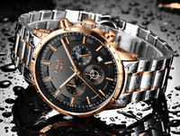 Men's Waterproof  Watch With Chronometers And Date Display Unique Design Perfect Gift