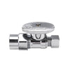 1/2" CPVC x 3/8" OD Compr. Straight Stop Valve, 1/4 Turn (Lead Free)