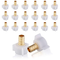 30 Pcs PEX-B Crimp 3/4" x 3/4" Female NPT Swivel Adapter (Lead Free)