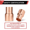 30 Pcs 3/4" x 1/2" Reducing Copper Coupling at Wholesale Price