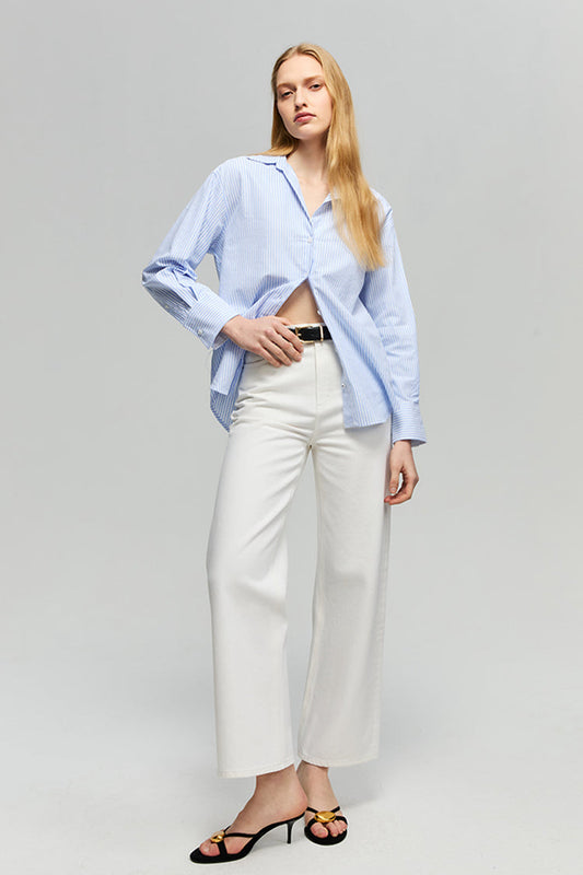 The Cityer Crop Wide Jeans HJ009