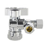 10 Pcs 1/2" NOM (5/8" OD) Inlet x 3/8" OD Outlet x 3/8" OD Outlet Split Angle Stop Valve, 1/4 Turn (Lead Free) Plumbingsell