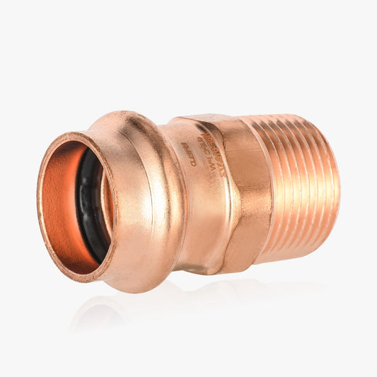 3/4" Press Copper x 3/4" Male Threaded Copper Adapter (Lead Free)