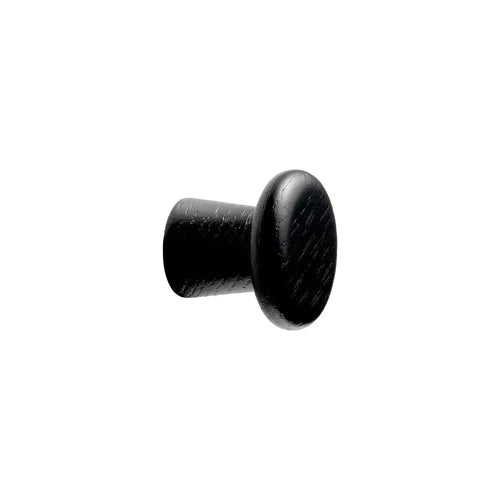 Black Stained Wood "Classis" Cabinet Knob and Drawer Pull Euro • Knobs