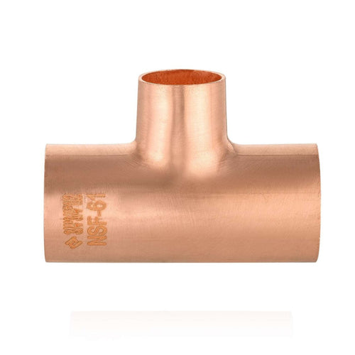 30 Pcs 1" x 1" x 1/2" Copper Reducing Tee at Wholesale Price