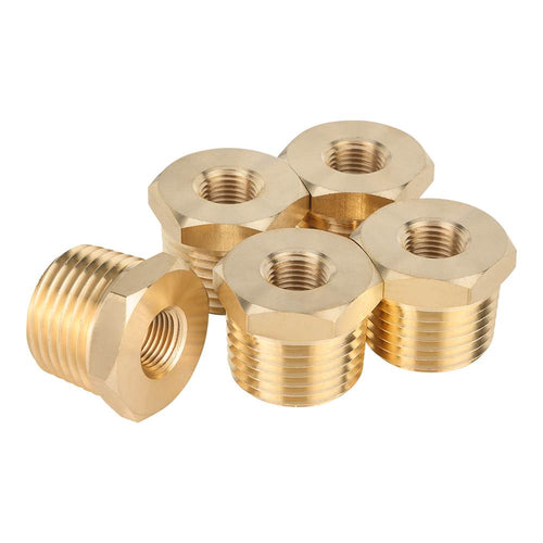 1/2" M x 3/8" F NPT Connector