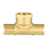 PEX-B Crimp Female Tee 3/4" PEX x 3/4" PEX x 1/2" FIP (Lead Free) Plumbingsell