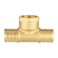 PEX-B Crimp Female Tee 3/4" PEX x 3/4" PEX x 1/2" FIP (Lead Free) Plumbingsell
