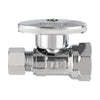 1/2" FIP x 3/8" OD Compr. Straight Stop Valve, 1/4 Turn (Lead Free)