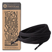 Black Flat Elastic Stretch Shoe Laces The Original Stretchlace