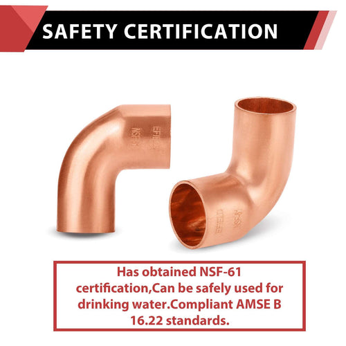 30 Pcs 1/2" FTG x Copper 90° Street Elbow at Wholesale Price